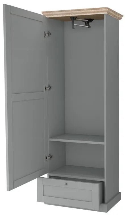 Szara szafa 60x180 cm Binz – Støraa