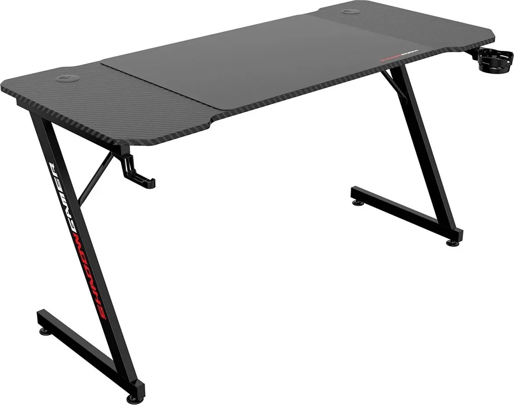 Czarne gamingowe biurko 160 cm M8-F81