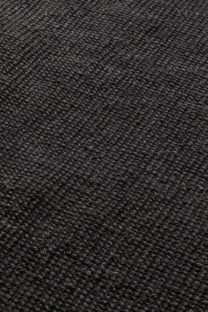 Dywan naturalny jutowy ręcznie tkany Boucle czarny 60 cm x 90 cm