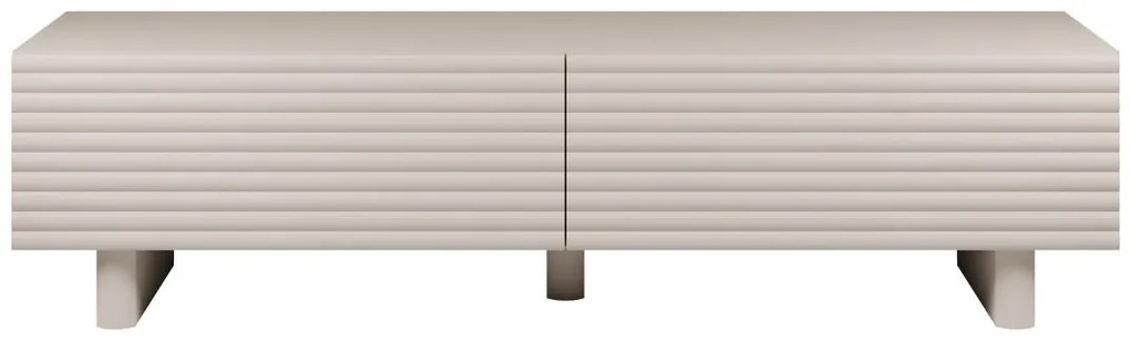Szafka RTV 2-drzwiowa z MDF - 180 cm - Beżowy - LUDIMA