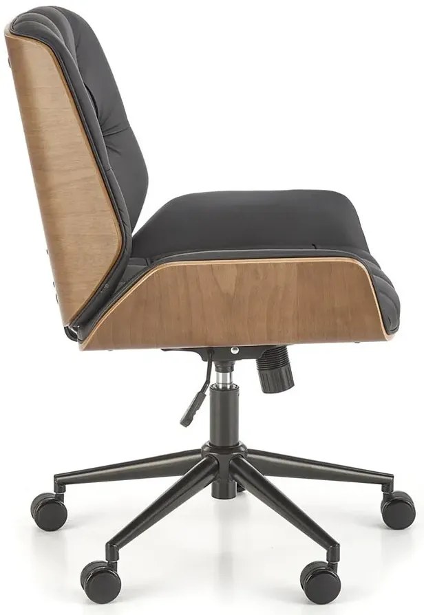 Nowoczesny czawrny gabinetowy fotel obrotowy F3-E81