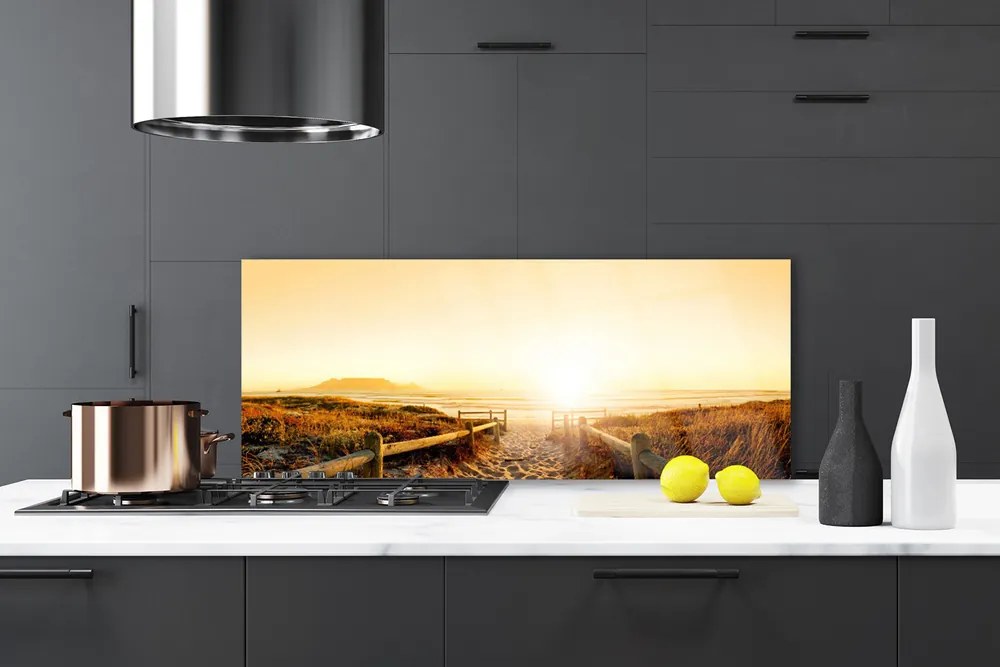 Szkło Ozdobne do Kuchni Ścieżka na Wydmie