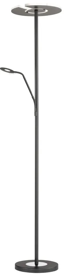 Czarna lampa stojąca LED ze ściemniaczem (wysokość 180 cm) Dent – Fischer & Honsel