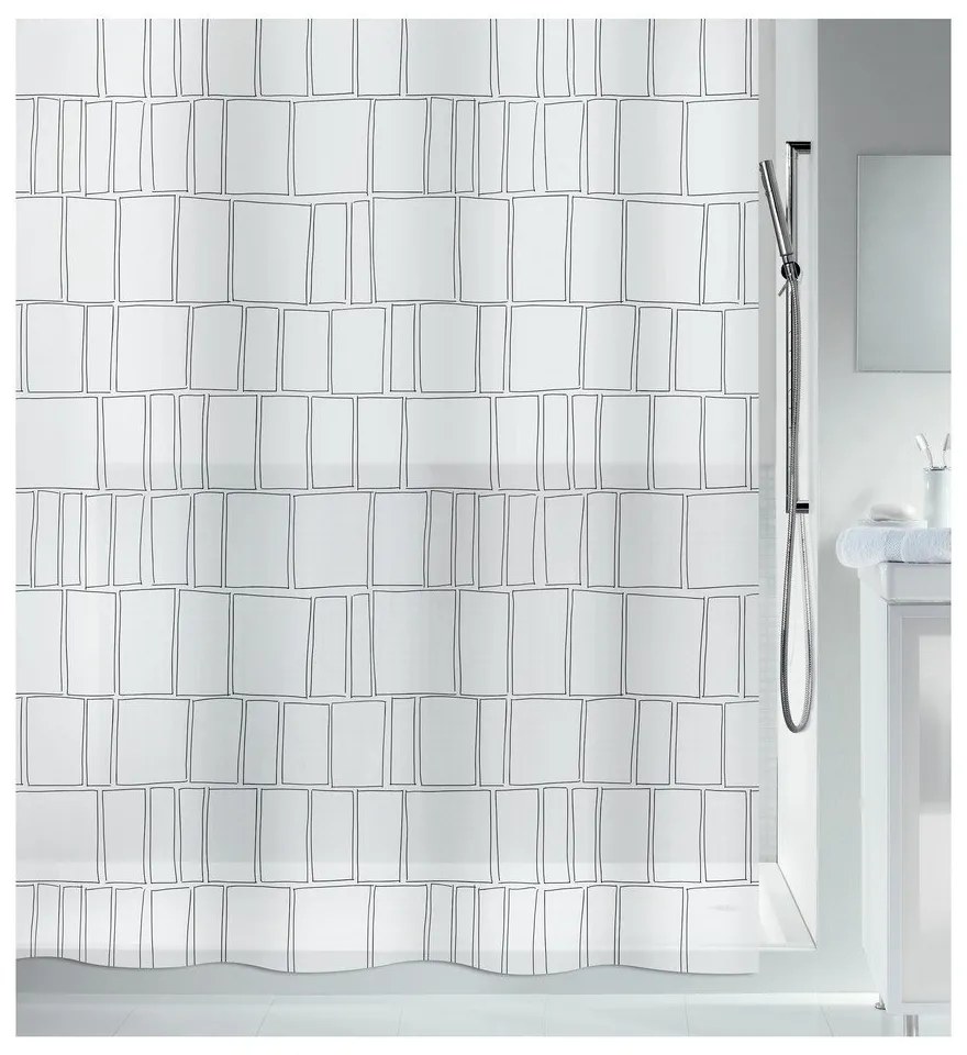 Zasłona prysznicowa 180x200 cm Construct – Spirella