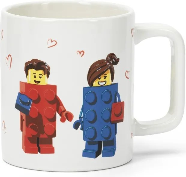 Biały ceramiczny kubek dla dzieci 300 ml Love – LEGO®