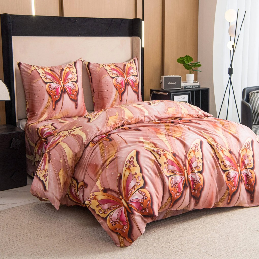 PrzytulneMieszkanie.pl PrzytulneMieszkanie.pl Pościel z mikrofibry MONARELLE różowa Rozmiar pościeli: 70 x 80 cm | 140 x 200 cm