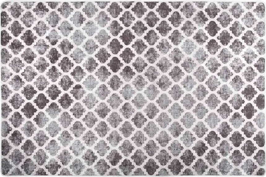 Biało-szary nowoczesny dywan 80x150 W4-H72