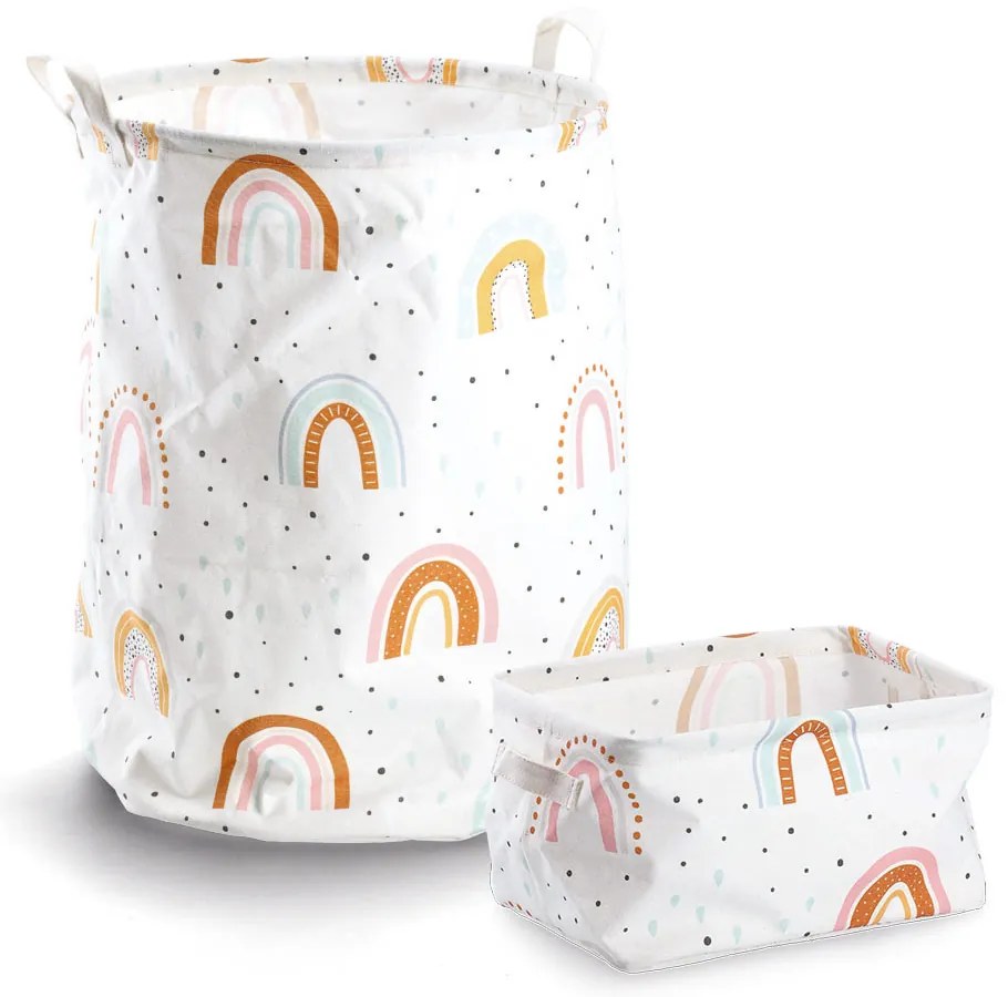 Płócienny koszyk, 28 x 21 x 16 cm