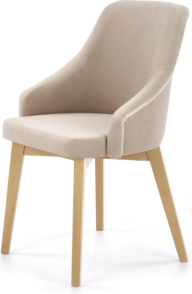 Tapicerowane krzesło do jadalni na drewnianych nogach Toledo 2 Halmar