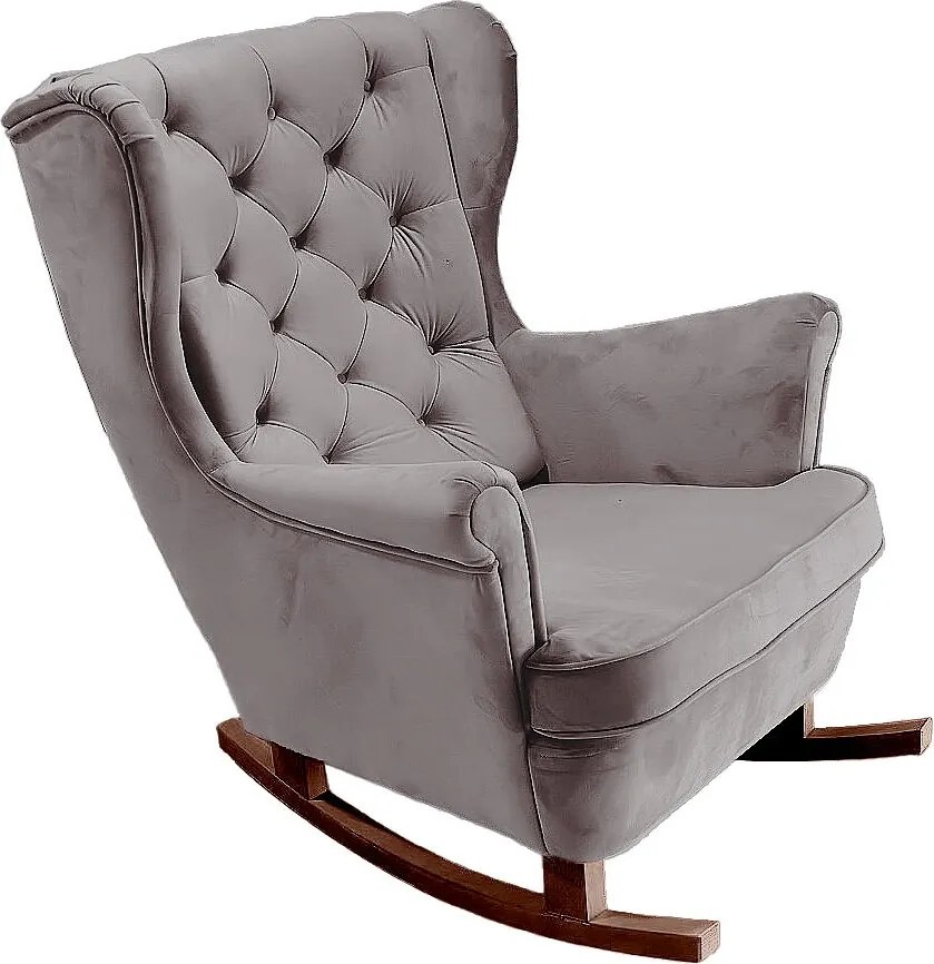 Fotel Relax z Tapicerowanym Siedzeniem i Podłokietnikami, Fotel TV 102x81x95cm Szary_29841