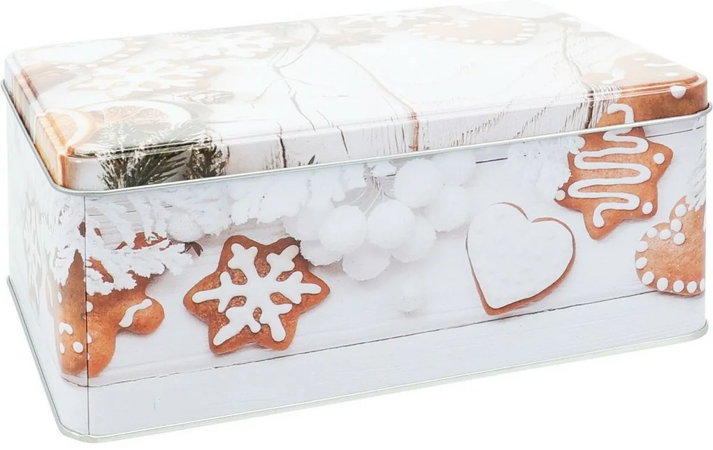 Zestaw 3 blaszanych pudełek świątecznych Cookies