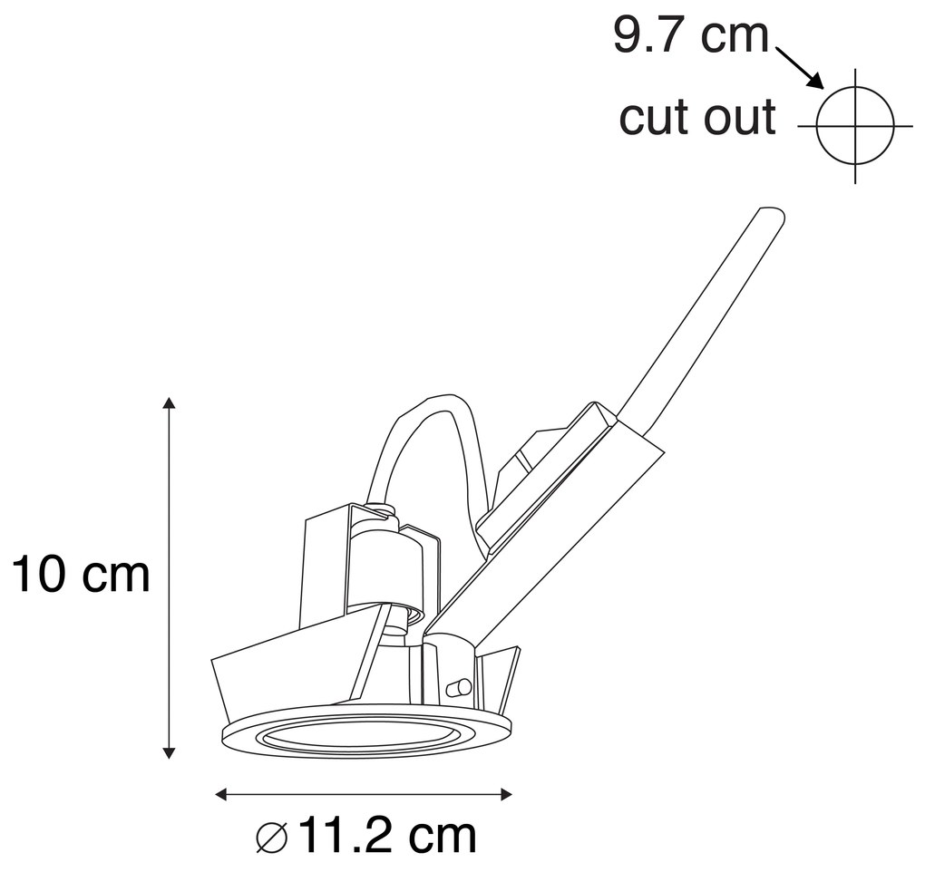 Nowoczesny reflektor wpuszczany aluminiowy AR70 - Cisco