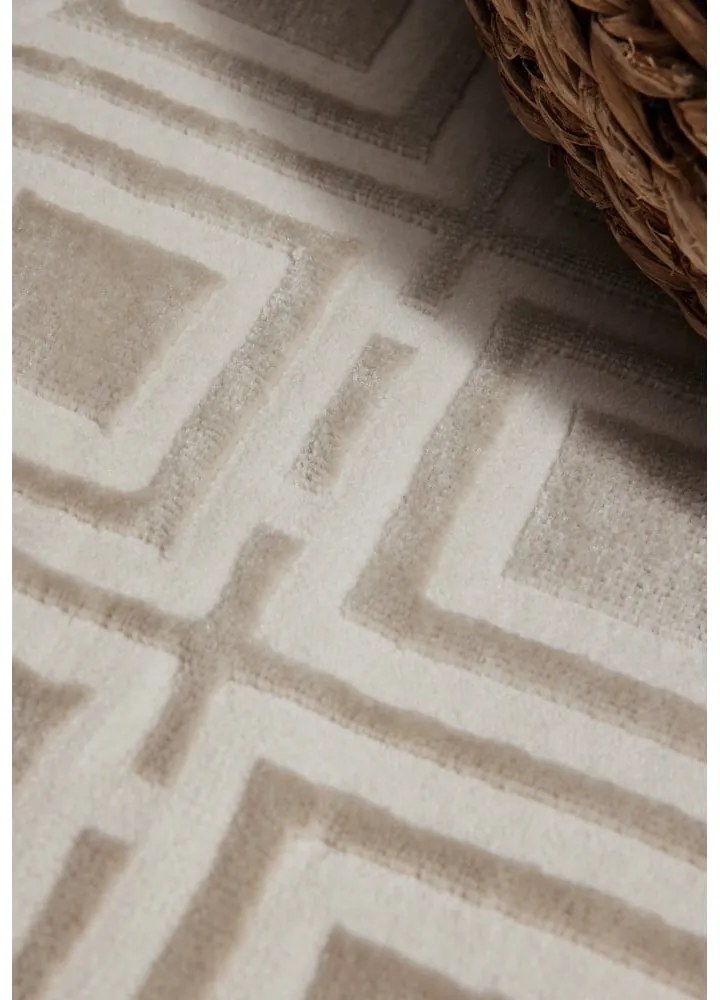 Kremowy chodnik 80x240 cm Perles Howlite – Elle Decoration