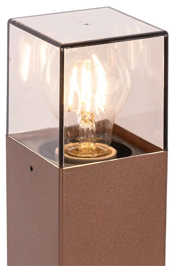 Zewnetrzna Industrialna lampa podłogowa zewnętrzna rdzawo-brązowa 70 cm IP44 - DenmarkPrzemysłowy Oswietlenie zewnetrzne