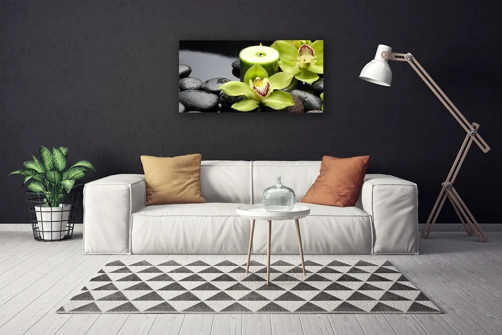 Obraz canvas Elegancja Białej Orchidei