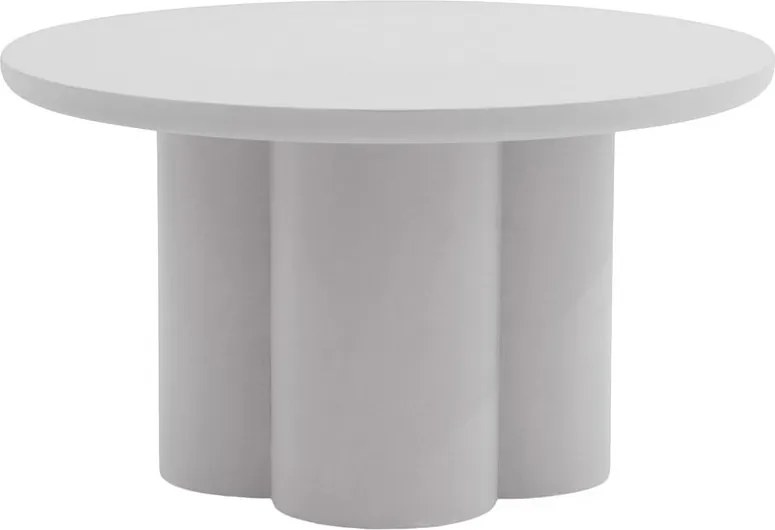 Stolik kawowy okrągły Cylindus 80 cm - jasny szary