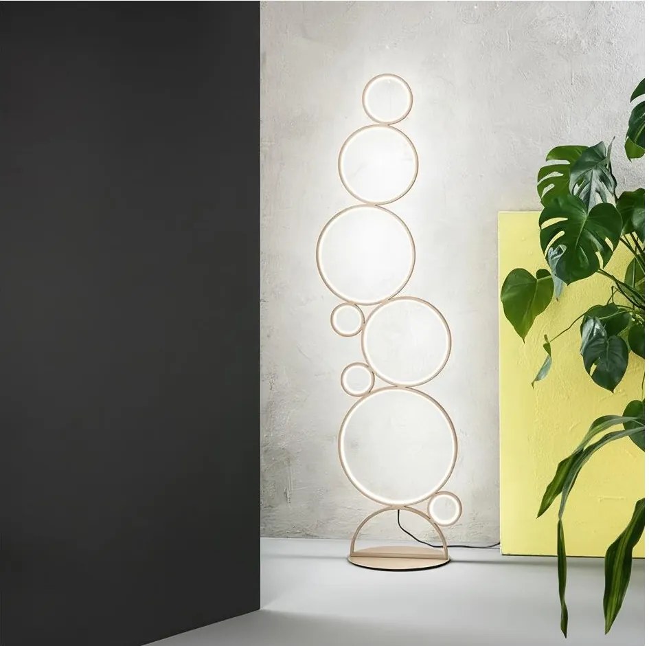 Ondaluce - LED ściemniana lampa podłogowa POIS LED/52W/230V złota