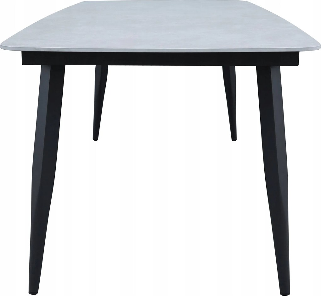 Stół ogrodowy aluminiowy 180x90 cm ze spiekiem kamiennym - solidny i trwały