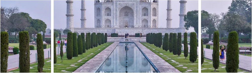 Obraz - Taj Mahal o wschodzie słońca (170x50 cm)
