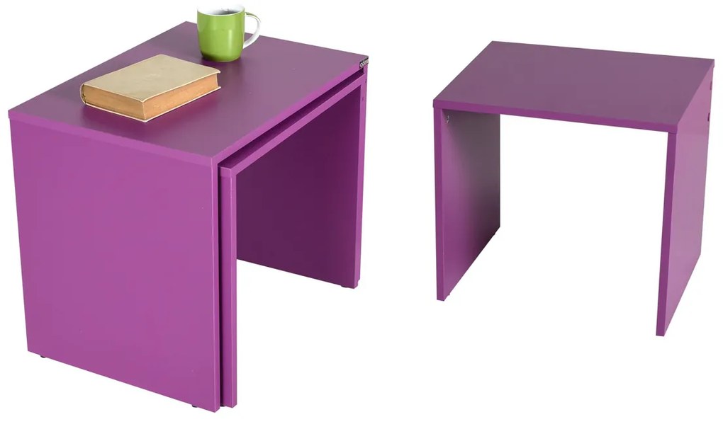 Stolik do odkładania SHP Purple, 3 szt.