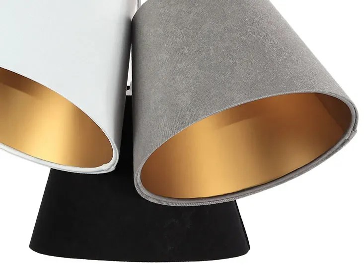 Trójkolorowa lampa wisząca ze złotym wnętrzem D9-A27
