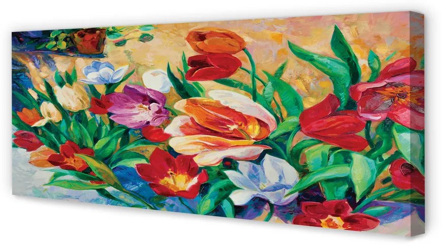 Duży obraz na płótnie Kwiaty