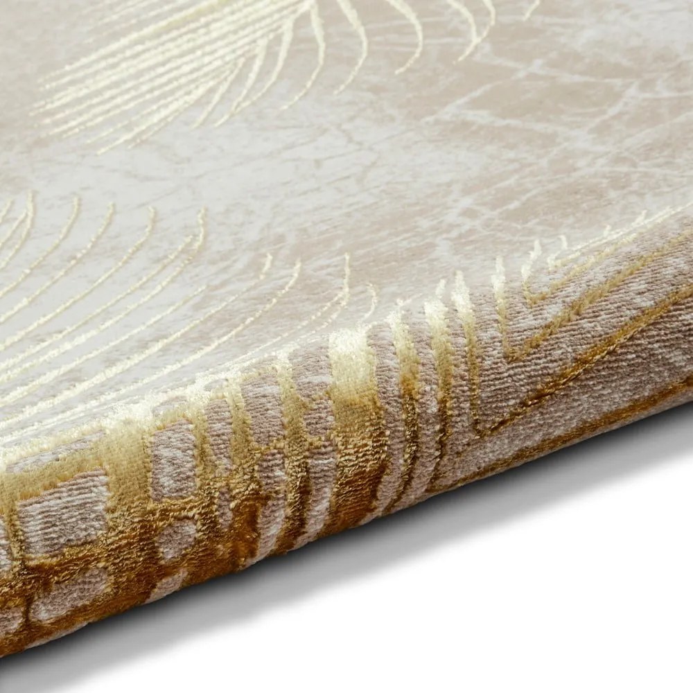 Beżowo-złoty dywan 170x120 cm Creation – Think Rugs