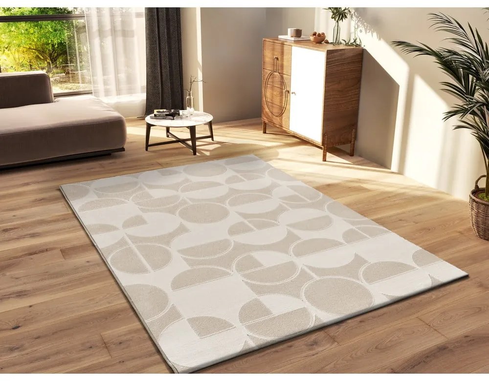 Dywan w kolorze kości słoniowej i kremu 160x230 cm Flora – Universal