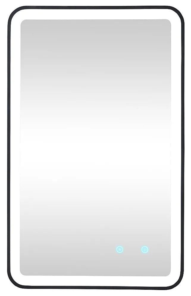 Lustro łazienkowe prostokątne podświetlane anti-fog - 50x80 cm LIMORICO