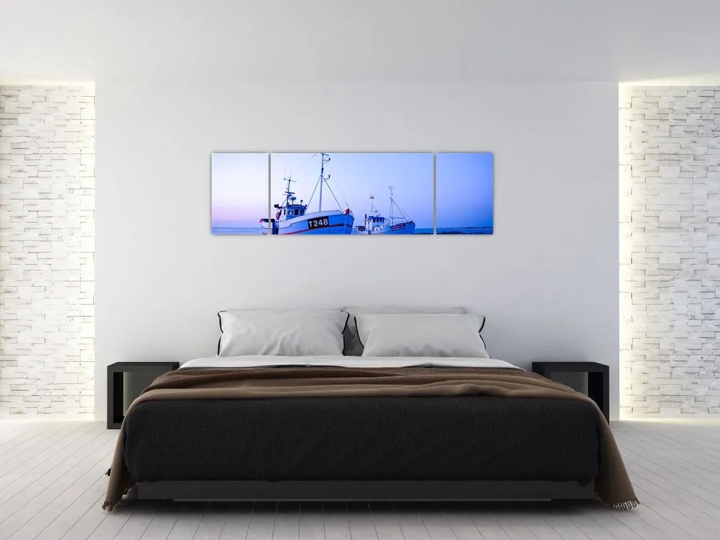 Obraz - Lądowanie o zmierzchu (170x50 cm)