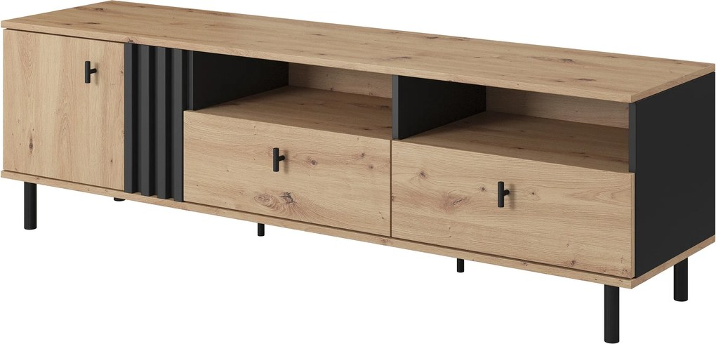 Szafka RTV MADDALENA - Antracyt / 165,1 cm