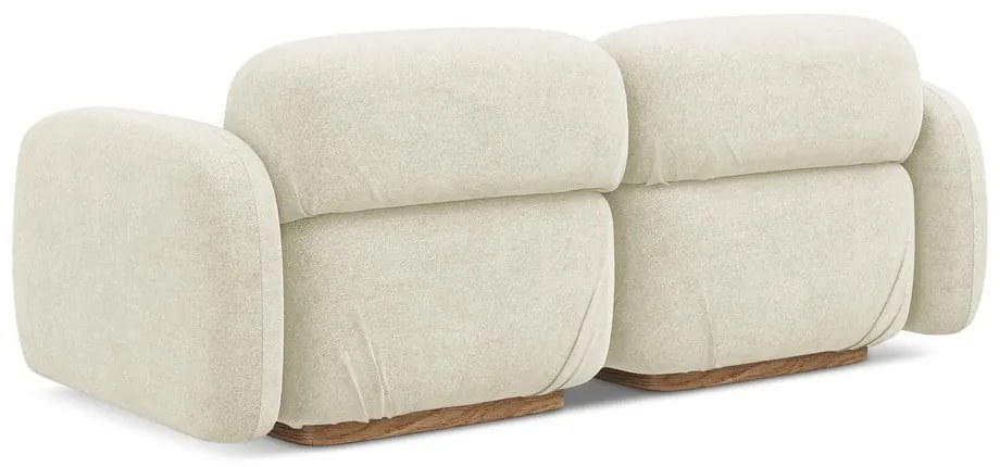 Kremowa sofa modułowa z materiału bouclé 190 cm Ailani – Makamii