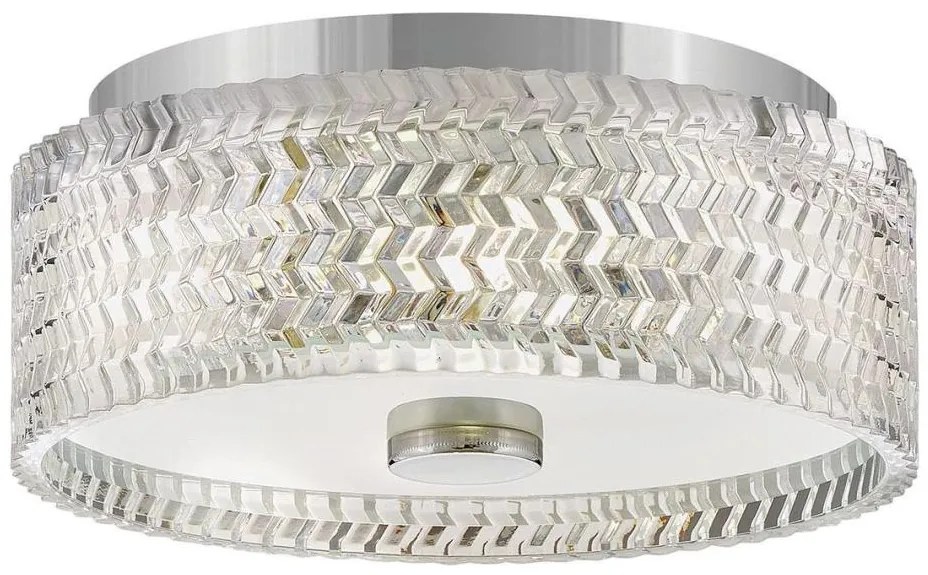 Hinkley HK-ELLE-F-S-CM - Plafon 2xE27/60W/230V śr. 30,5 cm chrom