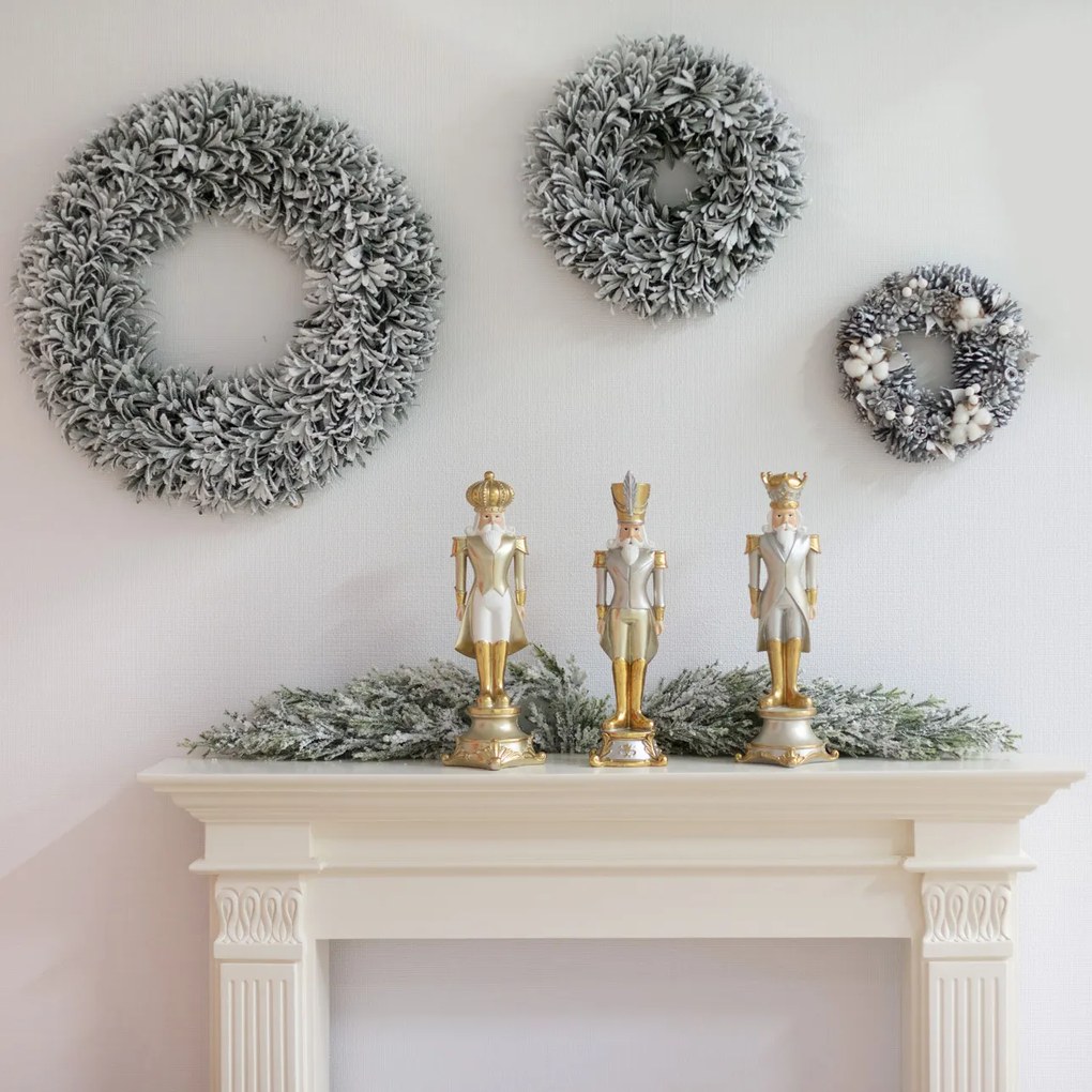 Wianek White Christmas ⌀40cm