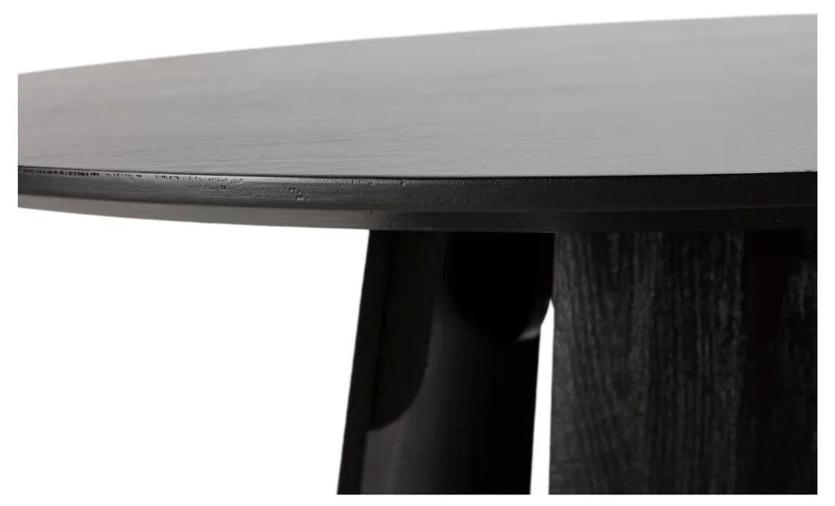 Okrągły stół z czarnym blatem ø 120 cm Zuri – MOME