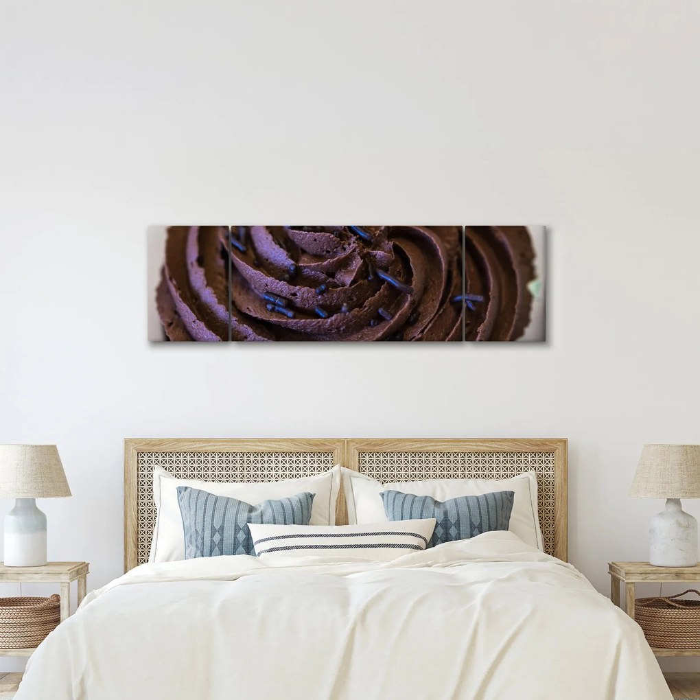 Obraz - Czekoladowa babeczka (170x50 cm)