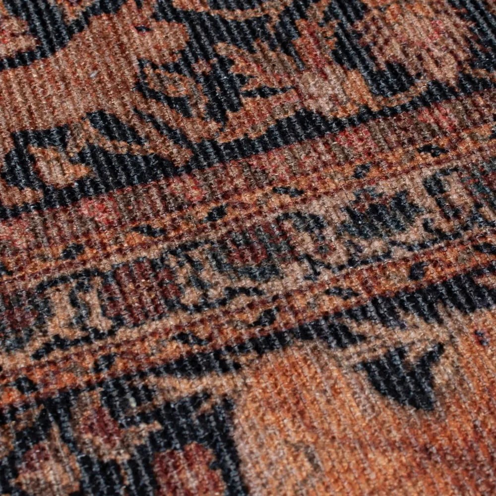 Bordowy dywan odpowiedni do prania 115x170 cm Nico Global – Flair Rugs