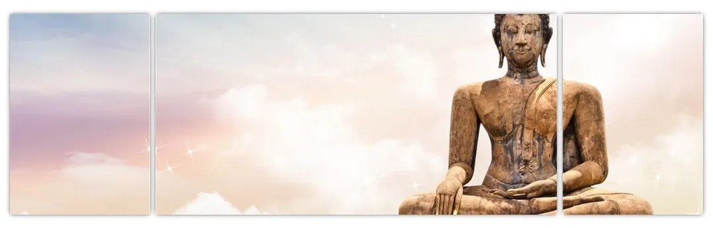 Obraz - Budda nadzorujący ziemię (170x50 cm)