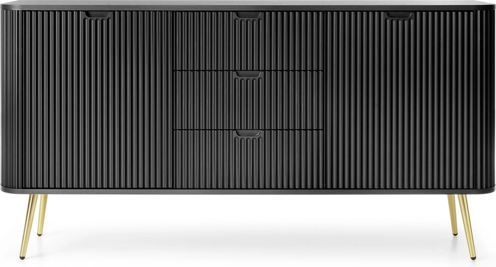 Komoda ZENZERO 168 cm do Salonu Sypialni Czarny