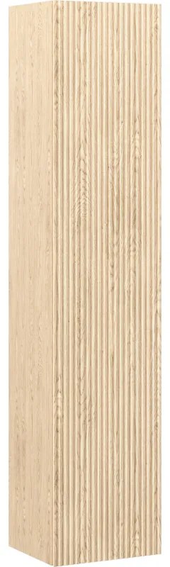 Mexen Rivel słupek łazienkowy 35 cm, 1 drzwi, ryflowany, dąb - 91A21-03016-1-BF81