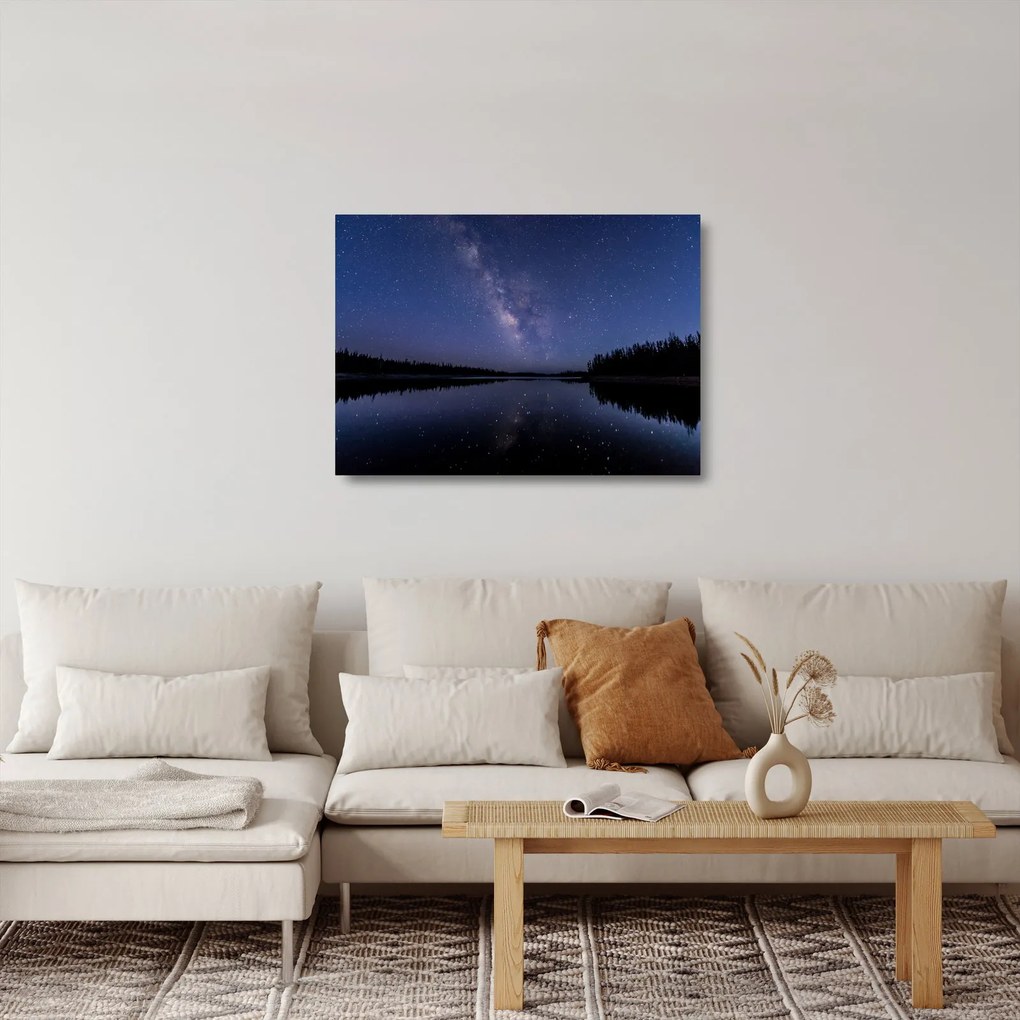 Obraz na szkle nocnego nieba (70x50 cm)