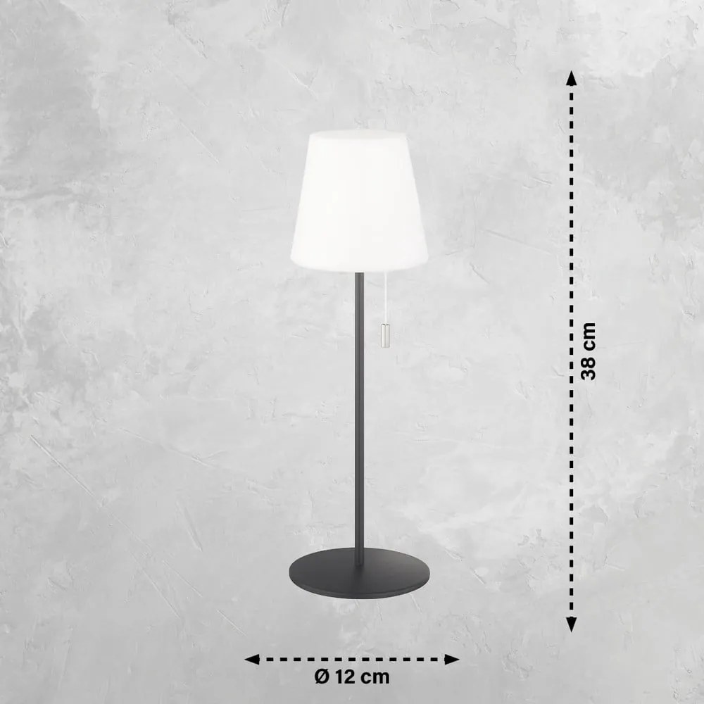 Zielona lampa stołowa LED ze zdalnym sterowaniem i ściemniaczem (wysokość 38 cm) Talent – Fischer &amp; Honsel
