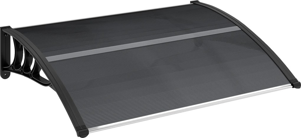 Outsunny Zadaszenie, nad drzwi wejściowe, dla wejść i okien, 100Dł x 75S x 23W cm, Czarne