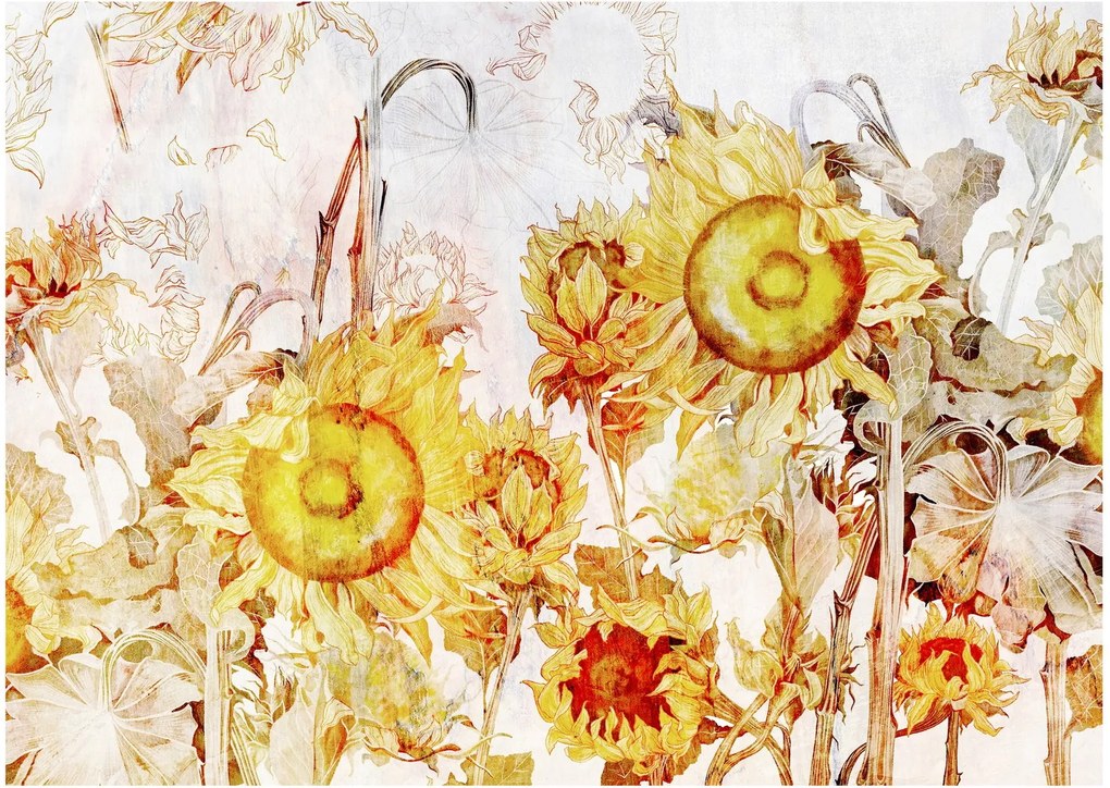 Obraz - Słoneczniki, malarstwo (70x50 cm)