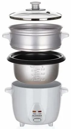 Activer Garnek do gotowania ryżu ARC3, 300 W, biały