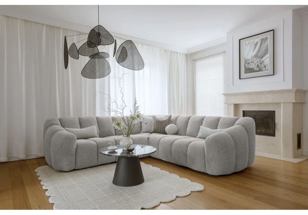 Jasnoszary narożnik Shell – Miuform