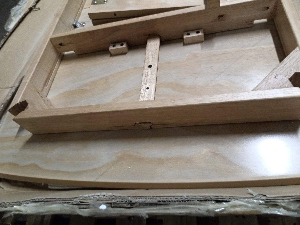 PROMOCJA Stół jadalny z blatem w dekorze dąb BRANDO 120(160)x80, rozkładany II klasa jakości.