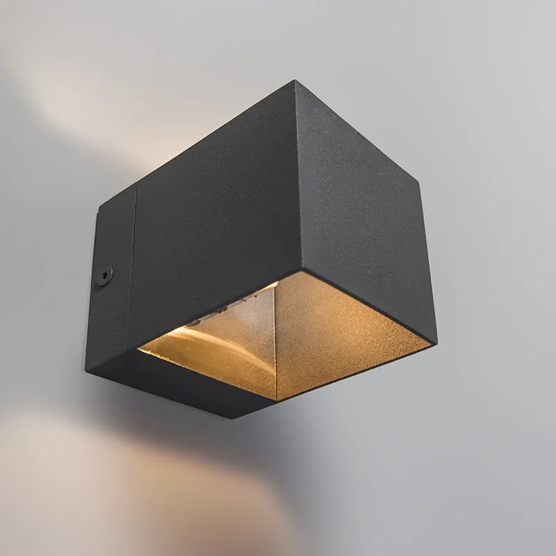 Zestaw 2 Nowoczesnych lamp ściennych antracyt - TransferDesignerski Oswietlenie wewnetrzne