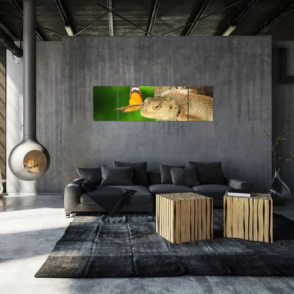 Obraz - Jaszczurka (170x50 cm)