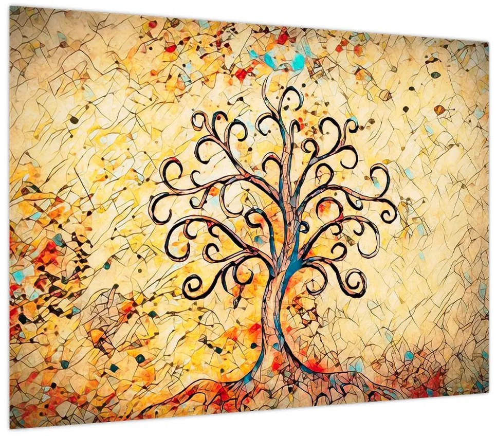 Obraz - Mozaika drzewo życia (70x50 cm)